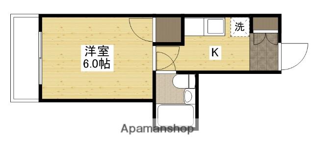 ダイアパレスグランドール4番街大手町(1K/7階)の間取り写真