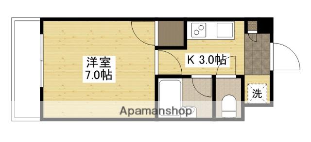 レジャンデールⅡ(1K/3階)の間取り写真