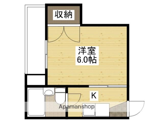 ラフィーネ住吉(1K/2階)の間取り写真