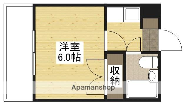 大芝グリーンコーポ(1K/2階)の間取り写真