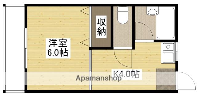 コーポ築山(1K/2階)の間取り写真