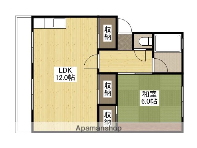山下ビル(1LDK/3階)の間取り写真