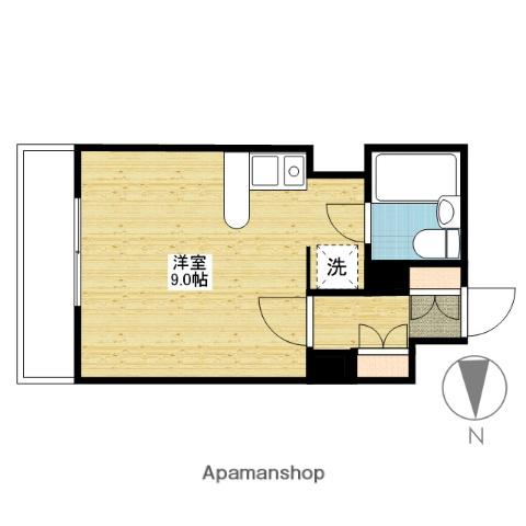 清水ハイツ(ワンルーム/3階)の間取り写真