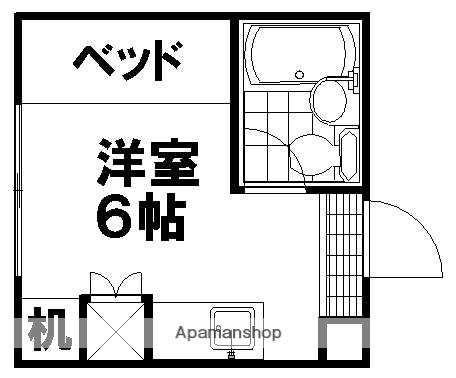 ワンピース(ワンルーム/3階)の間取り写真