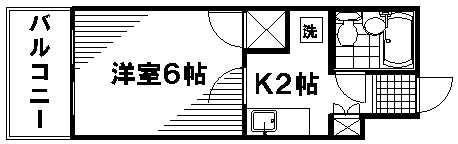 ダイアパレス比治山パークサイド(1K/10階)の間取り写真