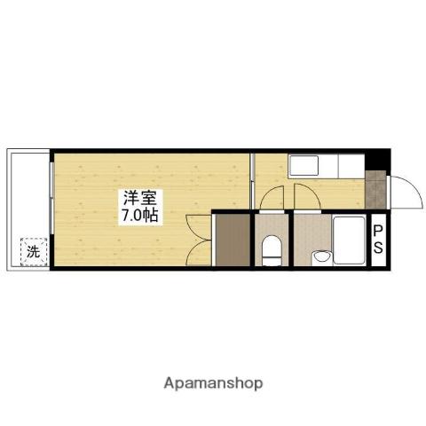 第3柴田ビル(1K/4階)の間取り写真