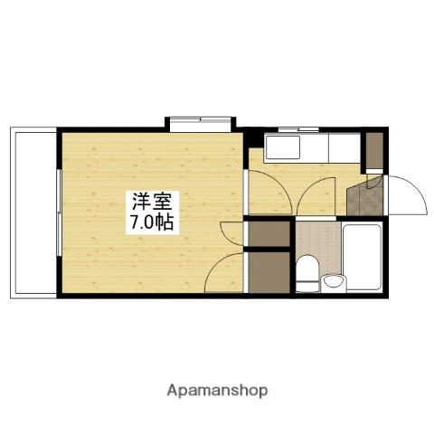 第3松岡ビル(1K/4階)の間取り写真
