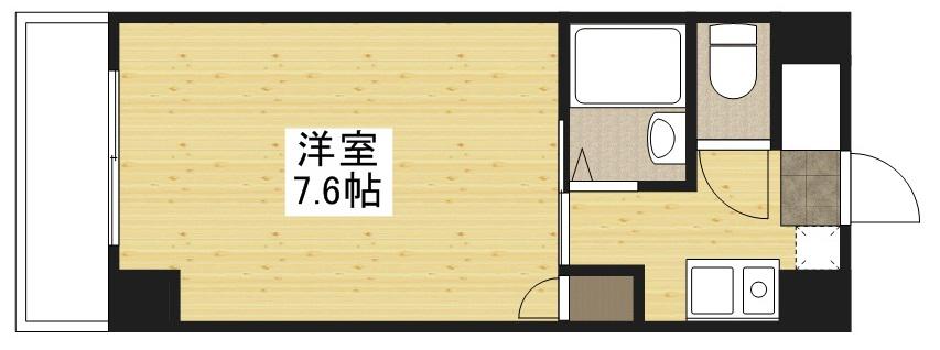 ルート大宮(1K/3階)の間取り写真