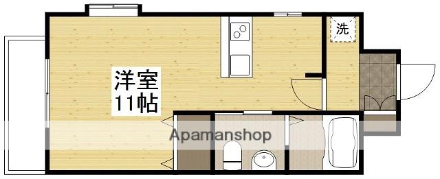 FKJ十日市ビル(ワンルーム/2階)の間取り写真