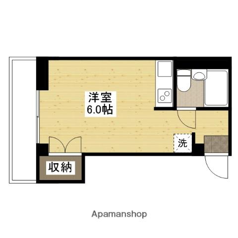 MAPLECOURT(ワンルーム/2階)の間取り写真