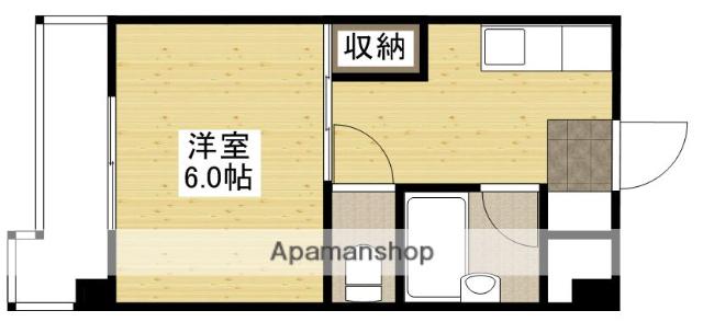 第1ガーデンビル(1K/2階)の間取り写真