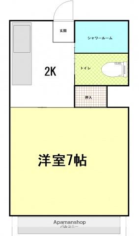 エステート坪井(1K/3階)の間取り写真