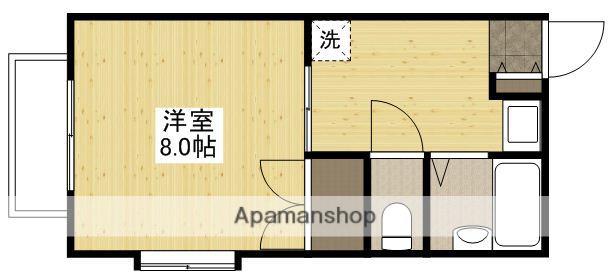 メゾン大通(1K/2階)の間取り写真