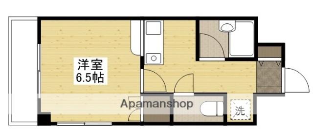 スカイNフルタ(1K/4階)の間取り写真