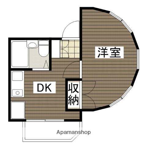 アンシャンテ住吉(1DK/9階)の間取り写真