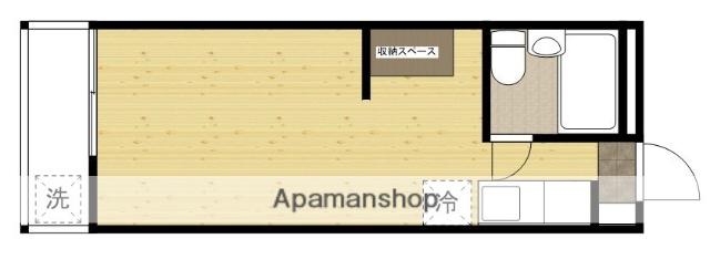 ハイムかんだ(ワンルーム/3階)の間取り写真