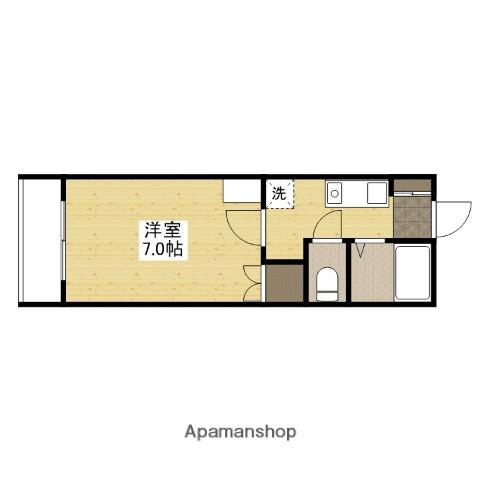 レジデンス西木(1K/2階)の間取り写真