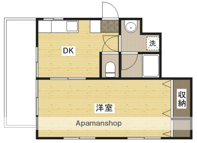 グランドメゾン西本(1DK/8階)の間取り写真