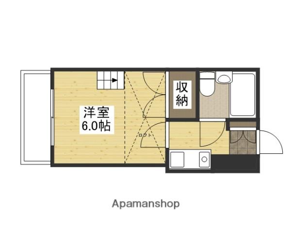 セイコウ光(1K/1階)の間取り写真