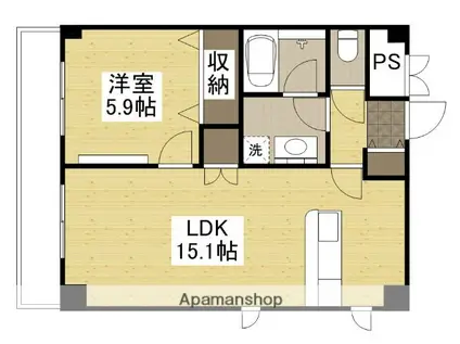 SAKURA.ISM(1LDK/3階)の間取り写真