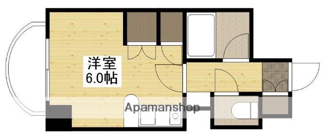 ラポール小町(ワンルーム/3階)の間取り写真