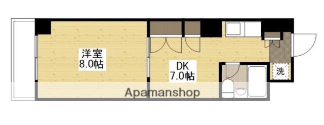 グレース三篠マンション(1DK/8階)の間取り写真