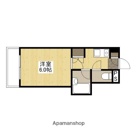 エステート古江新町(1K/1階)の間取り写真