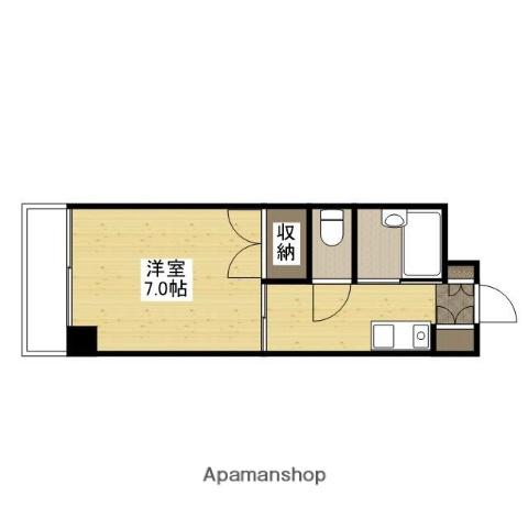 ルミネ東白島(1K/2階)の間取り写真