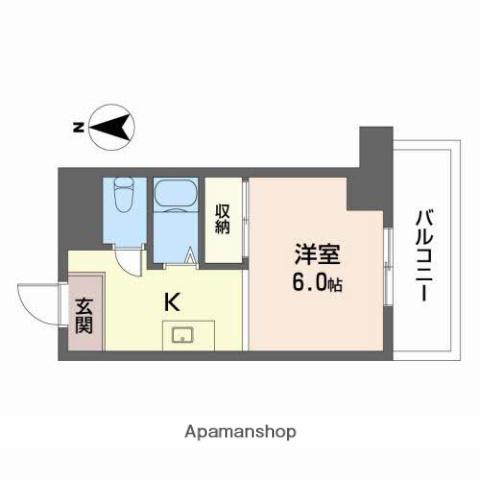 第1NSビル(ワンルーム/11階)の間取り写真