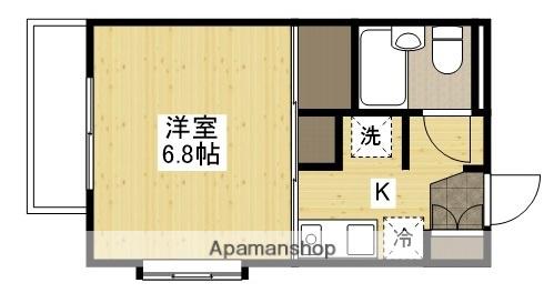 MS LEA USHITAHIGASHI(1K/3階)の間取り写真