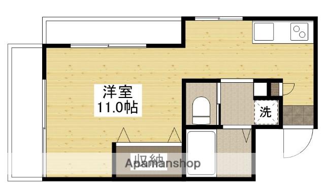 ロイヤルレジデンス(ワンルーム/3階)の間取り写真