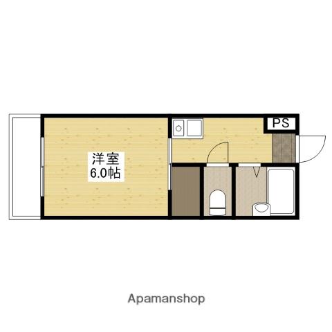 コーポサンライズ(1K/2階)の間取り写真