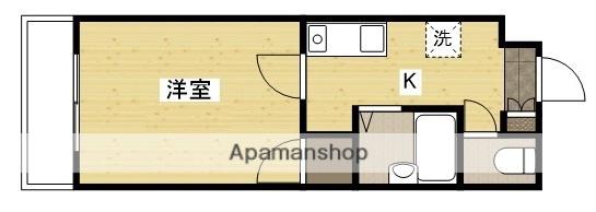 ジュネスモリカワ(1K/1階)の間取り写真