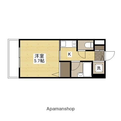 Mビル鈴が台(1K/3階)の間取り写真