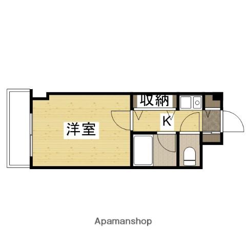 コスモハイツシバタⅡ(1K/3階)の間取り写真