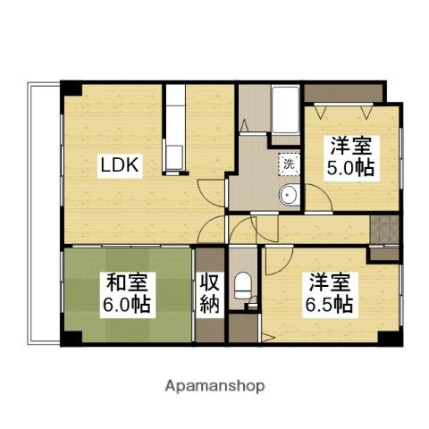 CASA&NODACO戸坂数甲(3LDK/1階)の間取り写真