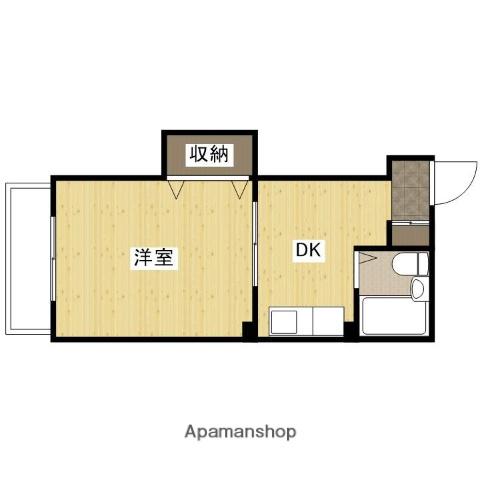 グリーンハウス河原町(1DK/3階)の間取り写真