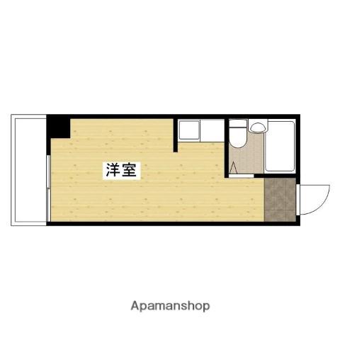 山下ビル(ワンルーム/5階)の間取り写真