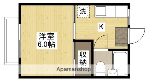 アレイ牛田(1K/2階)の間取り写真