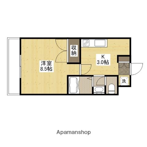 光町大丈ビル(1K/4階)の間取り写真