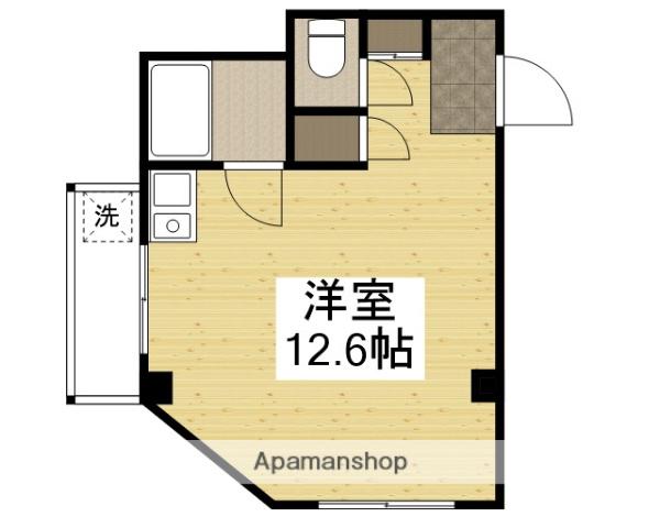 アルソーレサガタ(ワンルーム/3階)の間取り写真