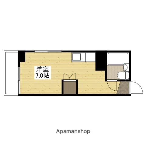 LUCIR十日市(ワンルーム/2階)の間取り写真