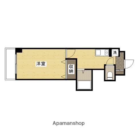 横田第2ビル(1K/4階)の間取り写真
