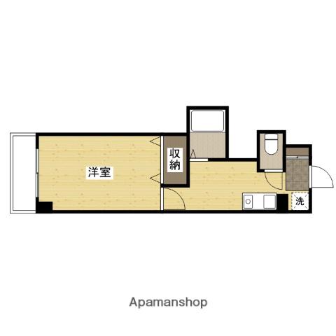横田第2ビル(1K/3階)の間取り写真