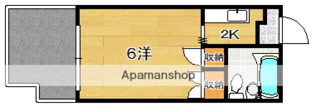 第2品川ビル(1K/5階)の間取り写真