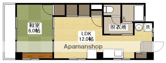 佐々木ビル(1LDK/2階)の間取り写真
