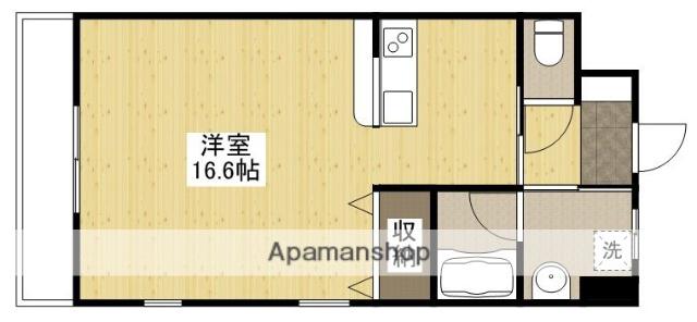 ミロワール舟入(ワンルーム/5階)の間取り写真