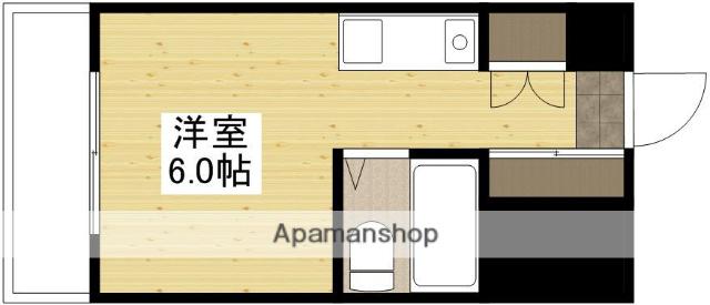 ジューヌボワ(ワンルーム/5階)の間取り写真