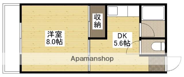 メゾンヤマキ(1DK/1階)の間取り写真