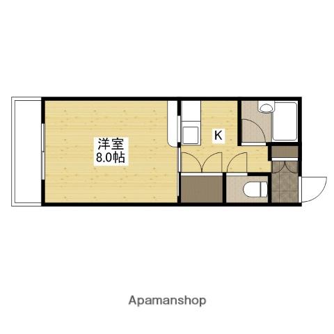 ARCナカシマ壱番館(1K/4階)の間取り写真